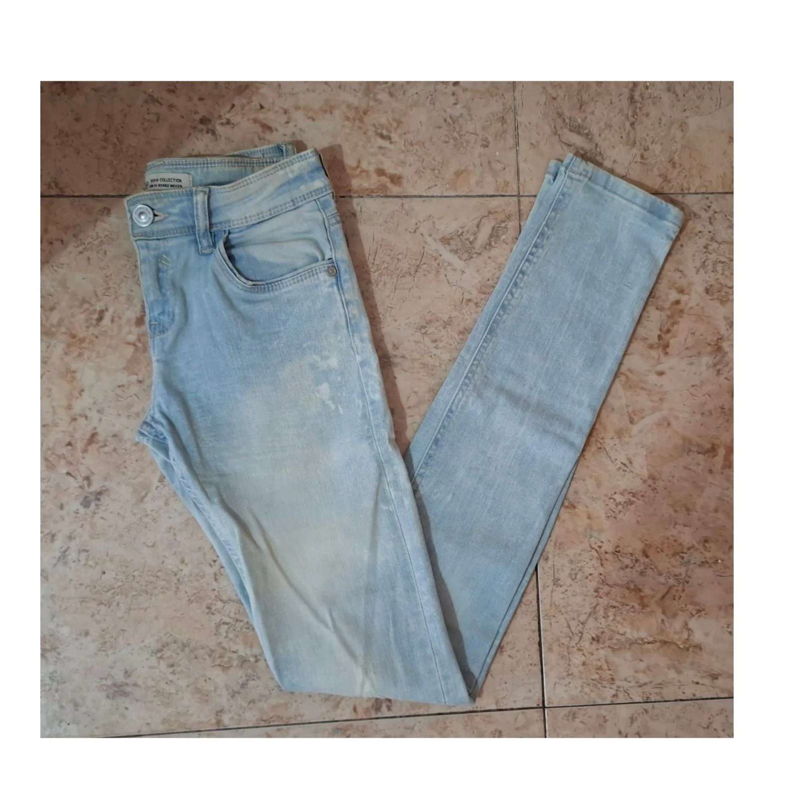 Pantalones Bershka Azul Claro Skinny limite edition Y2K